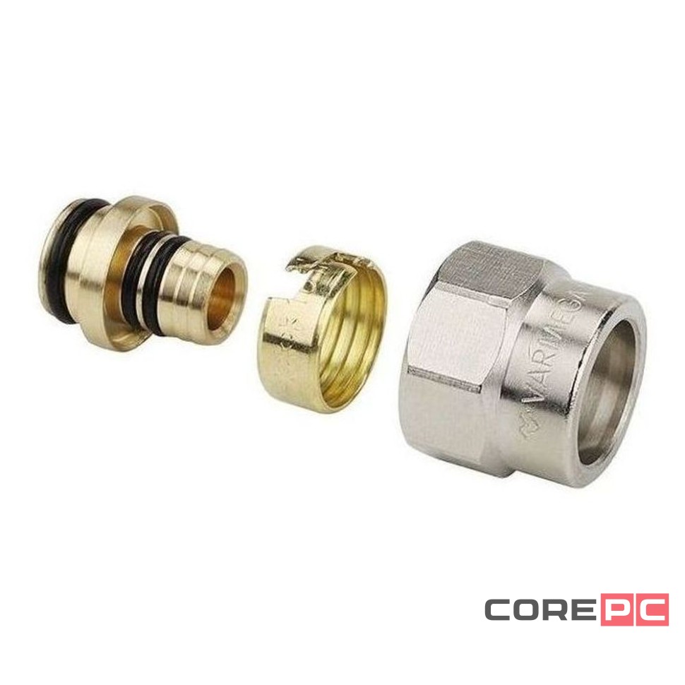 Соединитель VARMEGA сдвоенный, с уплотнителем VM15963, НР 1quot;