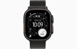 Apple Watch Ultra 3 49mm Black Titanium Case with Black Titanium Milanese Loop (S)