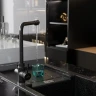 Смеситель для кухни MIXLINE МЛ-ГС13/ML-GS13 (308), рычажное управление, цвет черный