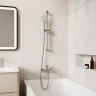 Смеситель для ванны Iddis AIGBC00i02WA, рычажное управление, цвет хром матовый