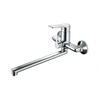 Смеситель для ванны и раковины Haiba HB22559, рычажное управление, цвет хром