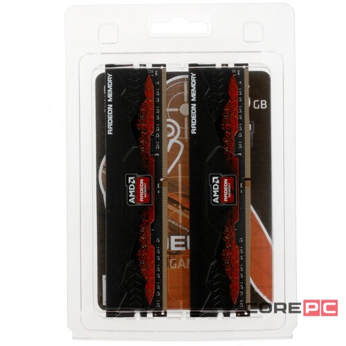 Оперативная память 16 Gb 3200 MHz AMD R9 GAMERS SERIES Black (R9S416G3206U2K)