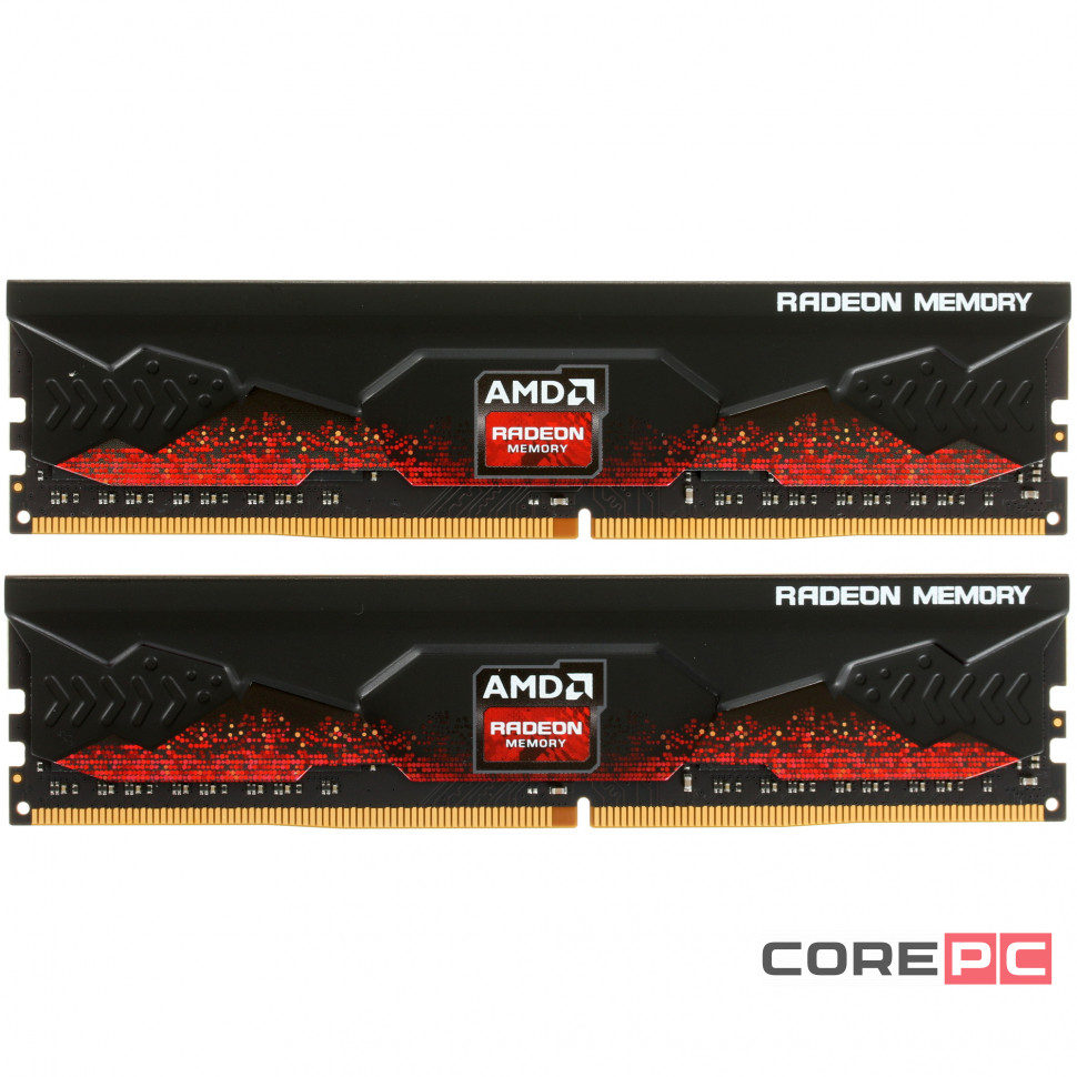Оперативная память 16 Gb 3200 MHz AMD R9 GAMERS SERIES Black (R9S416G3206U2K)