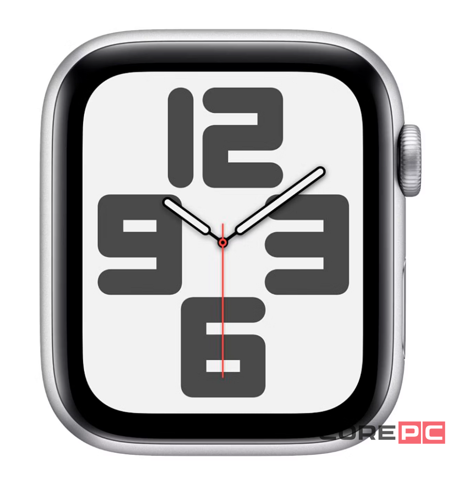 Apple Watch SE (2024) 44mm Silver Aluminium Case with Denim Sport Band (M/L)