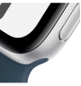 Apple Watch SE (2024) 44mm Silver Aluminium Case with Denim Sport Band (M/L)