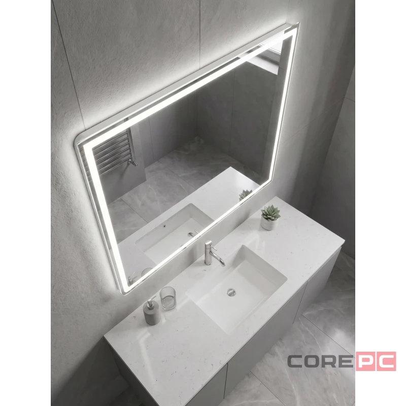Зеркало MIXLINE Адор-Лайт-2 800х600 (ШВ) сенсор, светодиодная подсветка+подогрев, мини короб