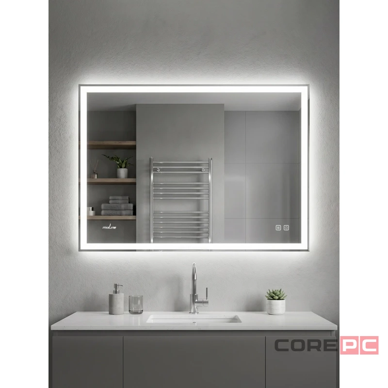 Зеркало MIXLINE Адор-Лайт-2 800х600 (ШВ) сенсор, светодиодная подсветка+подогрев, мини короб
