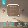 Зеркало MIXLINE Стив 700х680 (ШВ) сенсорный выключатель, светодиодная подсветка