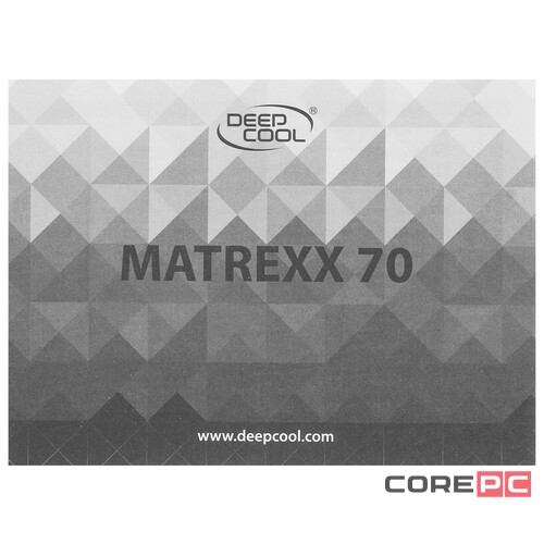 Компьютерный корпус Deepcool MATREXX 70 ADD-RGB 3F DP-ATX-MATREXX70-BKG0P-3F