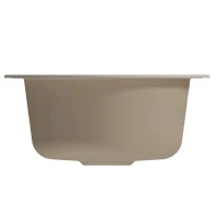 Мойкa МЛ-ГМ13 (ML-GM13) КОМФОРТ круглая, бежевая (328), 495мм (глуб. чаши 200)