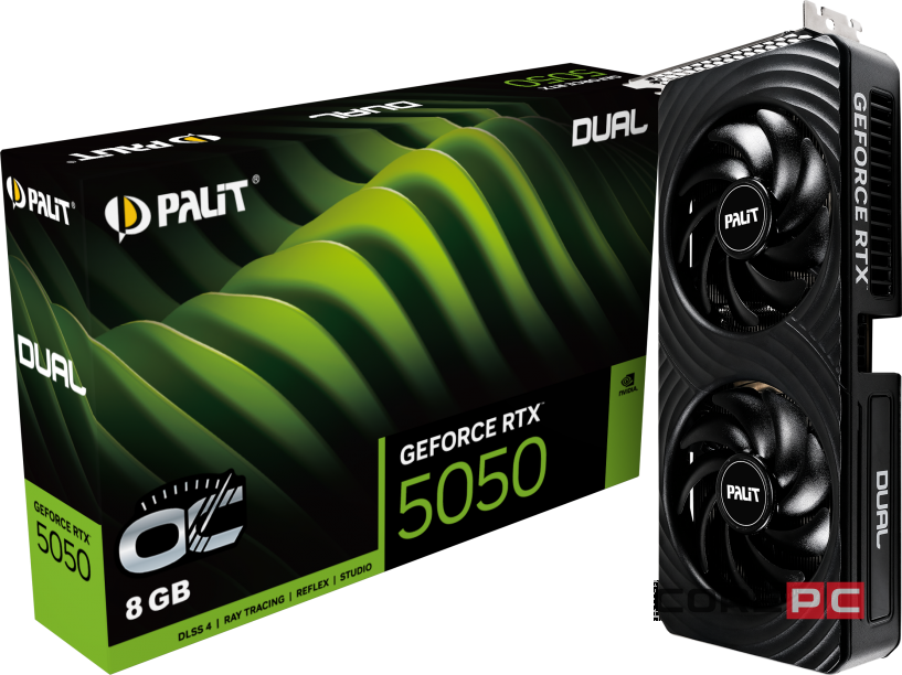 Видеокарта Palit (NE65050S19P1-GB2070D) GeForce RTX 5050 8GB Dual OC