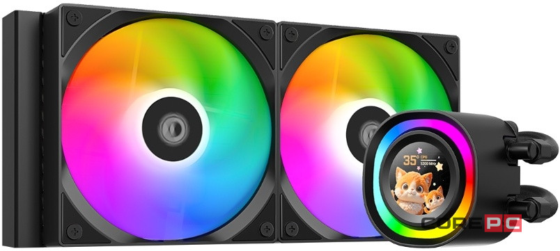 Система жидкостного охлаждения для процессора ID-COOLING FX240 LCD