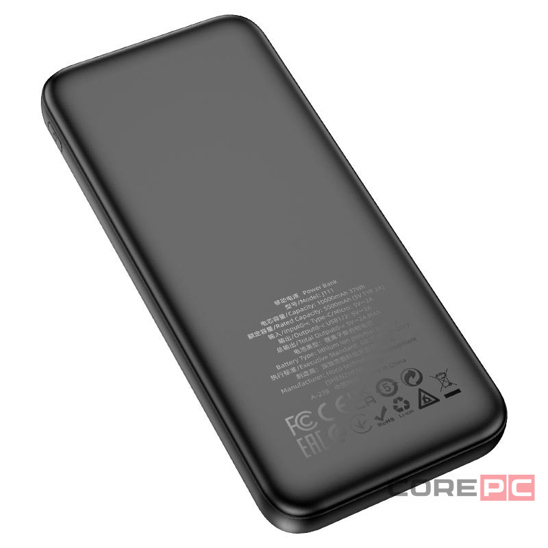 Powerbank Hoco J111 10000mAh 2USB черный