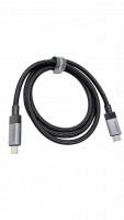 Usb Кабель-зарядка Type-C на Type-C Ugreen L701 240W 10Gbps 1м черно-серый