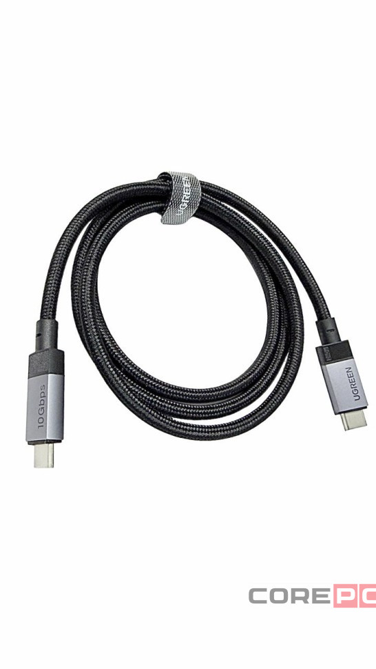 Usb Кабель-зарядка Type-C на Type-C Ugreen L701 240W 10Gbps 1м черно-серый