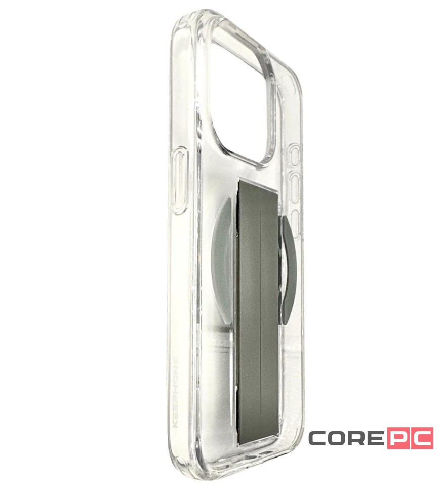 Накладка для i-Phone 15 Pro Keephone Maggrip MagSnap прозрачный серый