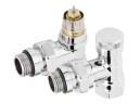 Набор термостатический для радиатора угловой ROYAL THERMO Design 1/2quot; Click (Хром)