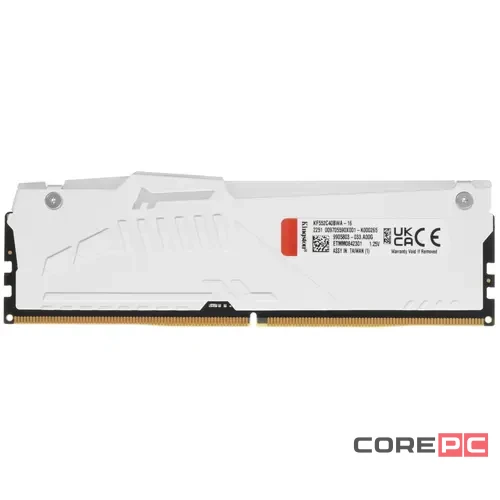 Оперативная память 16 Gb 5200 MHz Kingston FURY Beast RGB White (KF552C40BWA-16)