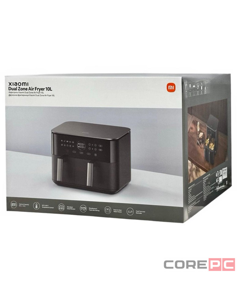 Аэрогриль Xiaomi Dual Zone Air Fryer 10L (3.5L+6.5L) MAF-D1001 черный