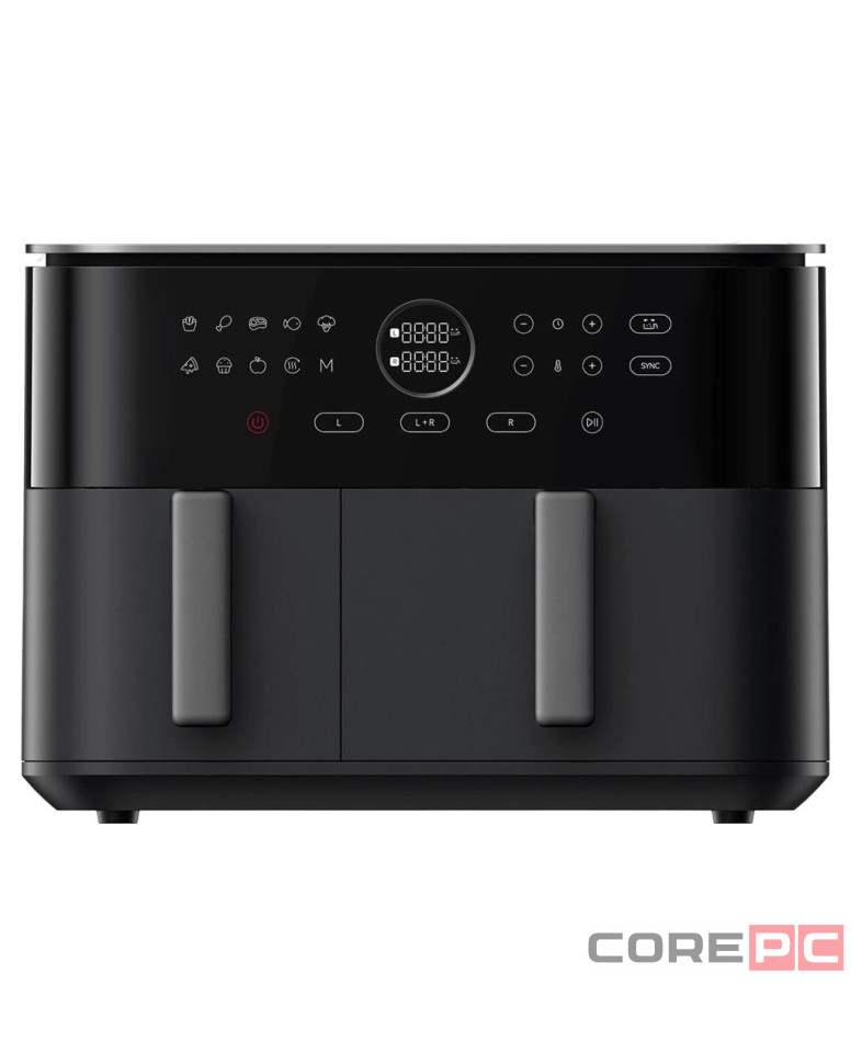 Аэрогриль Xiaomi Dual Zone Air Fryer 10L (3.5L+6.5L) MAF-D1001 черный