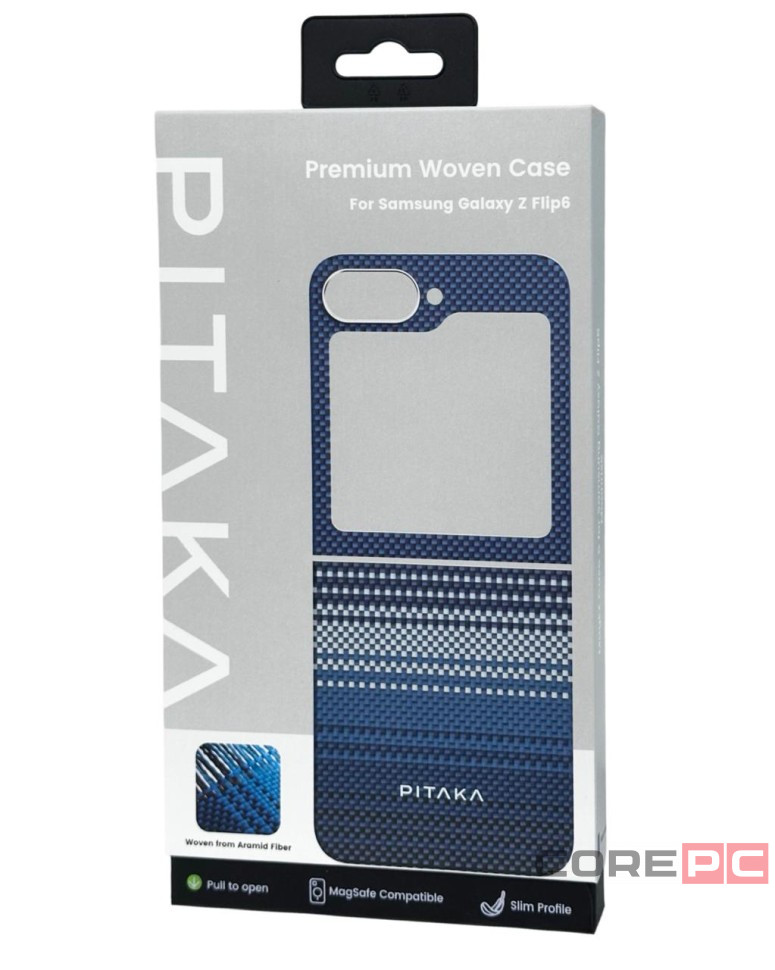 Накладка для Samsung Galaxy Z Flip 6 Pitaka Premium Woven Case (Moonrise)