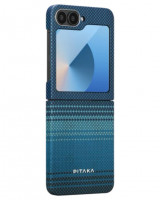Накладка для Samsung Galaxy Z Flip 6 Pitaka Premium Woven Case (Moonrise)