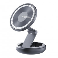 Держатель магнитный c Magsafe настоьная поворотная Momax pac mount серый