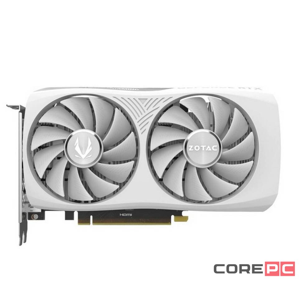 Видеокарта ZOTAC (ZT-D40600Q-10M) GeForce RTX 4060 8GB TWIN EDGE OC WHITE ED