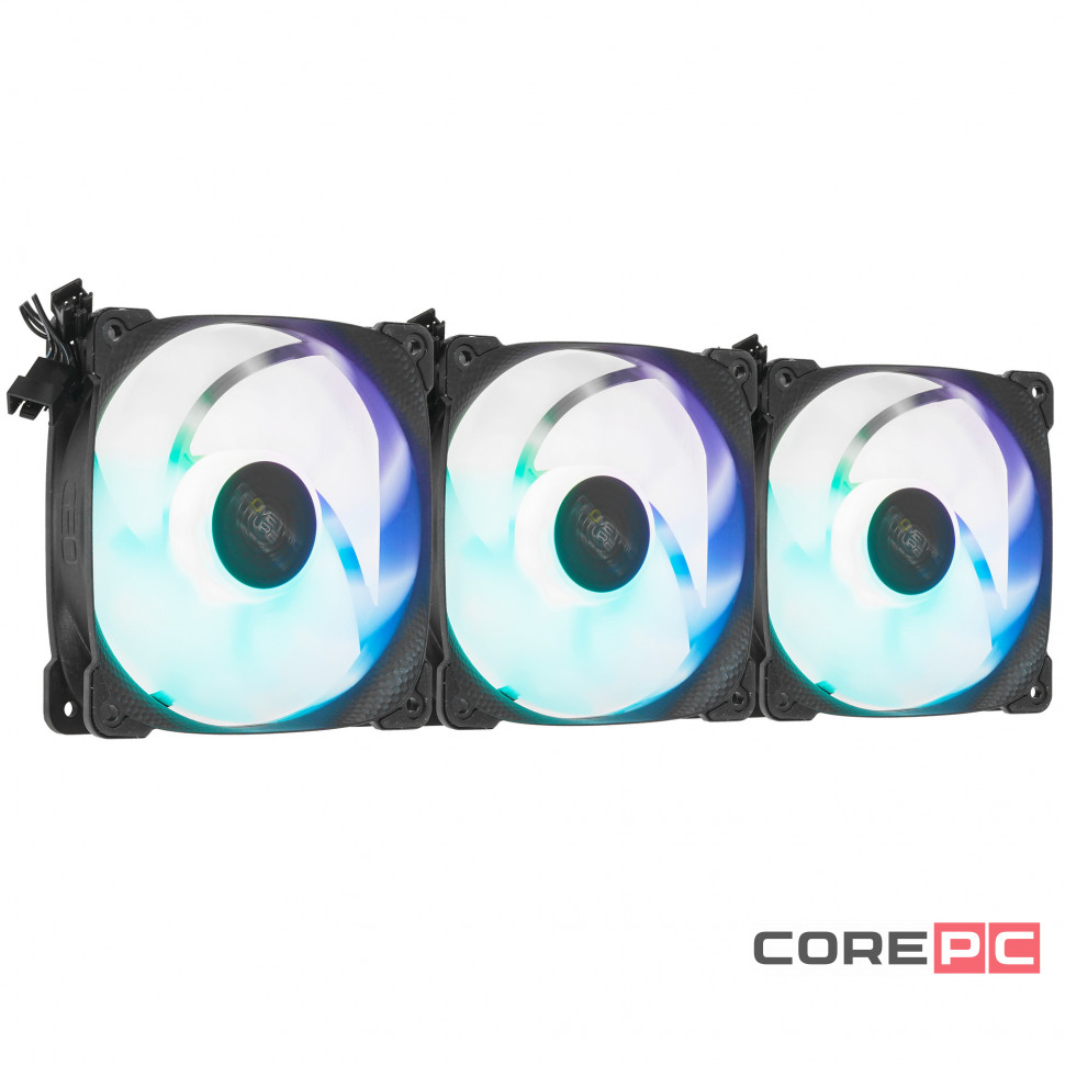 Комплект вентиляторов для корпуса Geometric Future Squama 2501B 5V ARGB Black (1F2501B312001) (GF_SQM-2501B-TP)