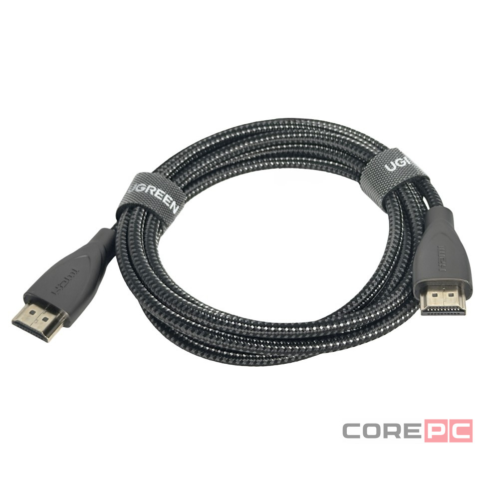 Кабель Ugreen HDMI-HDMI Cable with Carbon Fiber Jacket 2м черный