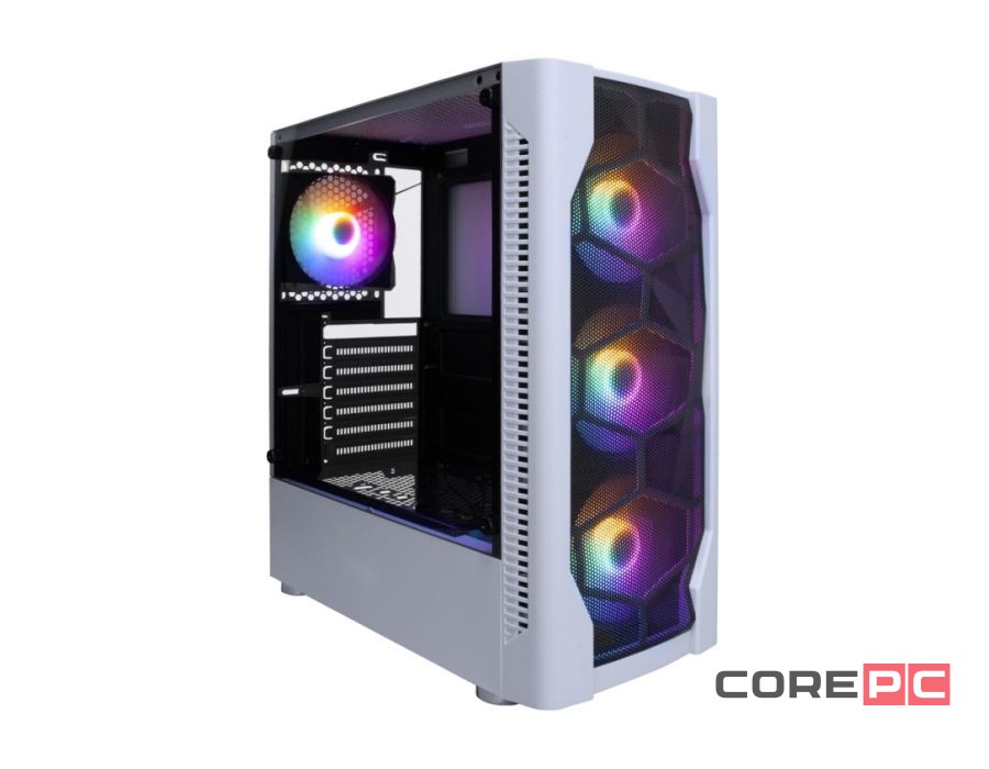 Компьютерный корпус 1STPLAYER DK D4 FRGB White (D4-WH-4F1)