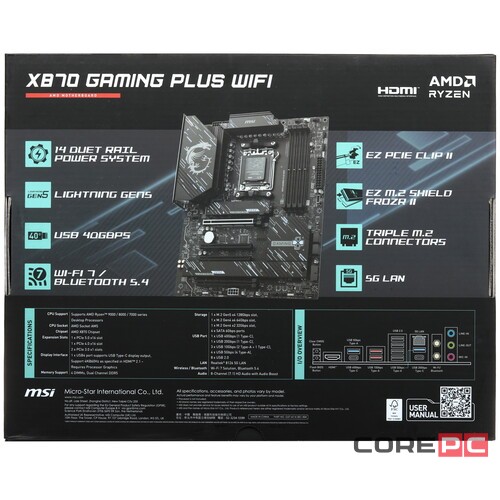 Материнская плата MSI X870 GAMING PLUS WIFI