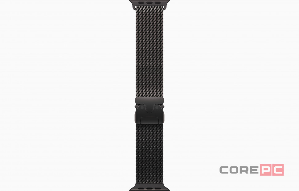 Apple Watch Ultra 3 49mm Black Titanium Case with Black Titanium Milanese Loop (M)