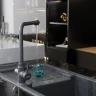 Смеситель для кухни MIXLINE МЛ-ГС13/ML-GS13 (309), рычажное управление, цвет темно-серый