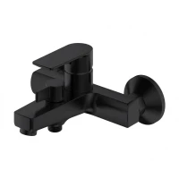 Смеситель для ванны Haiba HB60719-7, рычажное управление, цвет черный