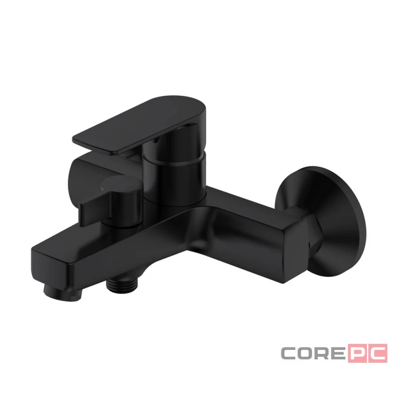 Смеситель для ванны Haiba HB60719-7, рычажное управление, цвет черный