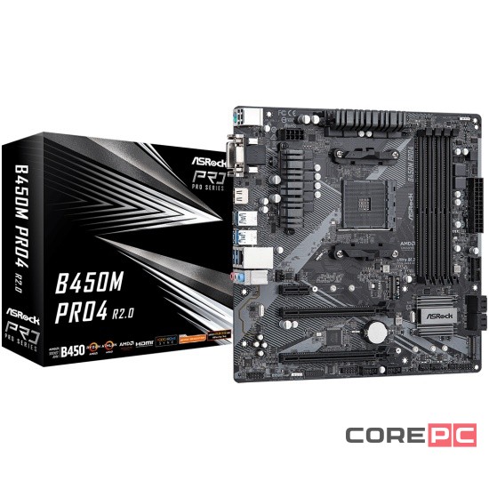 Материнская плата ASRock B450M PRO4 R2.0