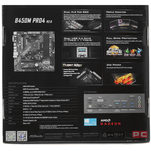 Материнская плата ASRock B450M PRO4 R2.0