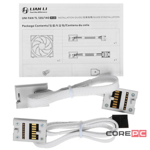 Вентилятор для корпуса Lian Li UNI FAN TL LED 140 ARGB White (G99.14TL1W.R0)