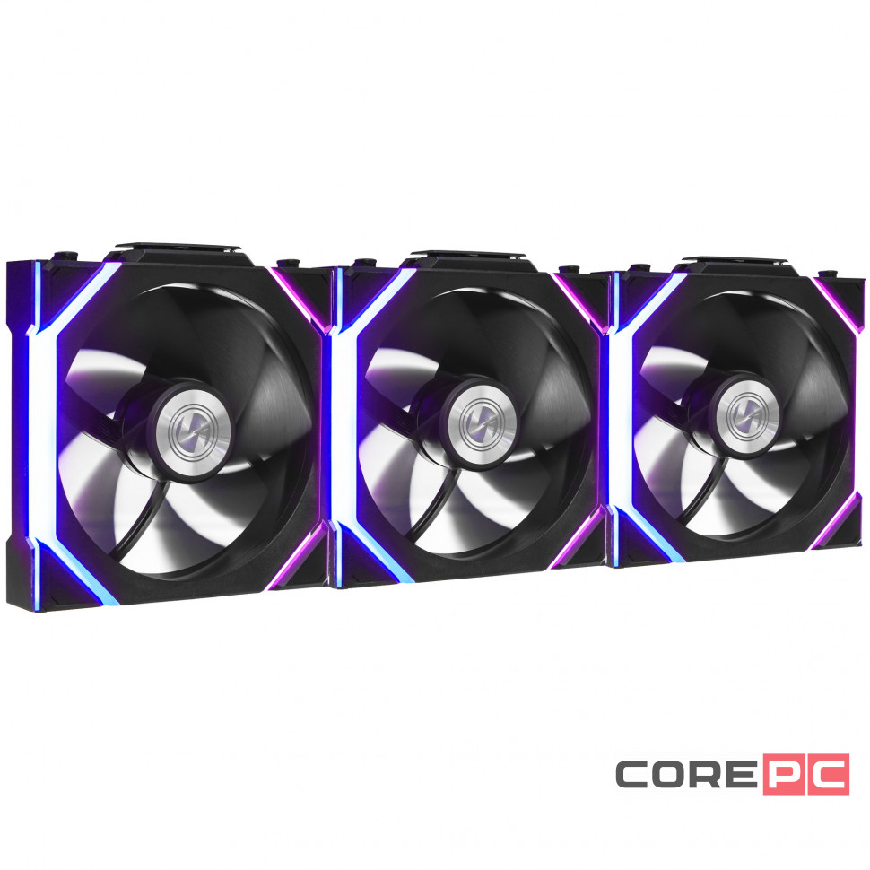 Комплект вентиляторов для корпуса Lian Li UNI FAN SL WIRELESS 120 Reverse Blade 12RSL1W3B ARGB Black(G99.12RSL1W3B.R0)