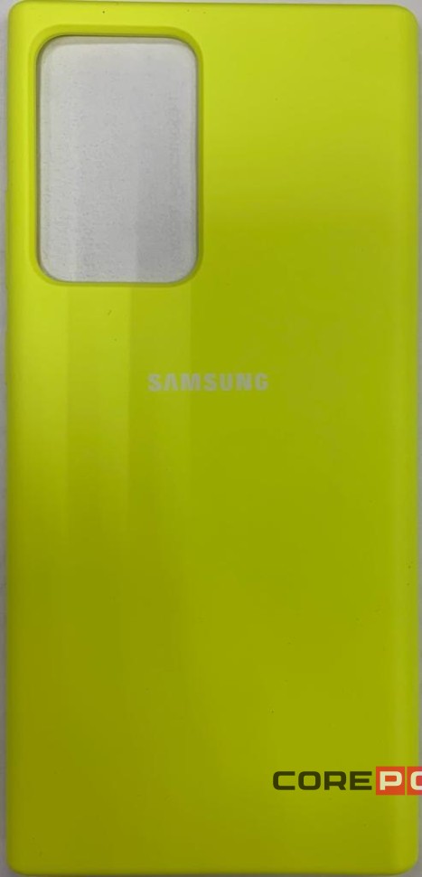 Накладка для Samsung Galaxy Note 20 Ultra Silicone cover желтая