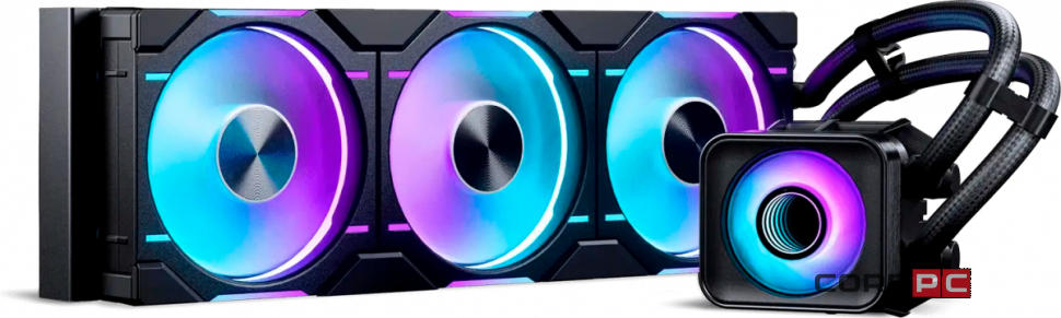 Система жидкостного охлаждения для процессора PHANTEKS Glacier One 360D30 X2 ARGB Black (PH-GO360D30_DBK02)