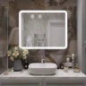Зеркало MIXLINE Адриана 1000х800 (ШВ) сенсорный выключатель, светодиодная подсветка