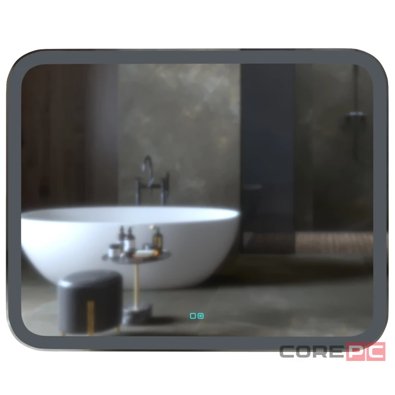 Зеркало MIXLINE Стив-2 1000х800 (ШВ) сенсорный выключатель, двойной подогрев