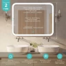 Зеркало MIXLINE Стив-2 1000х800 (ШВ) сенсорный выключатель, двойной подогрев