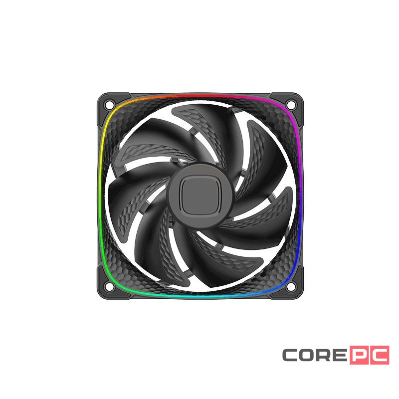 Вентилятор для корпуса Geometric Future Squama 2503B 5V ARGB Black (1F2503B112001) (GF_SQM-2503B-SP)