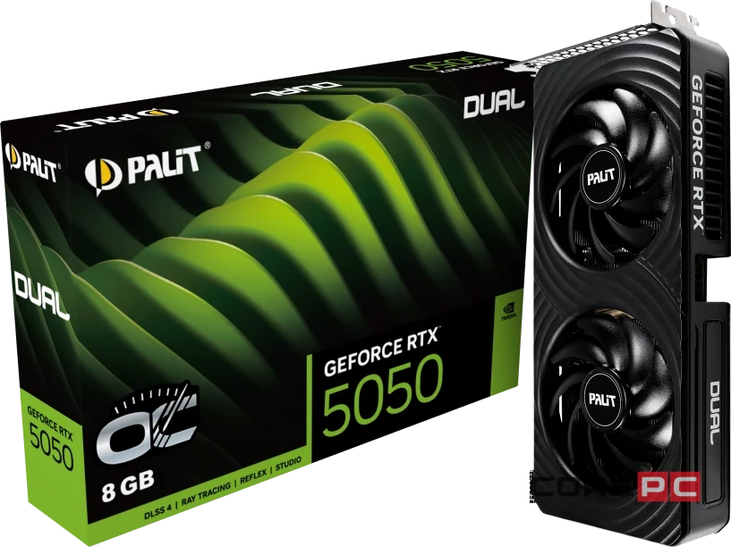 Видеокарта Palit (NE65050019P1-GB2070D) GeForce RTX 5050 8GB DUAL
