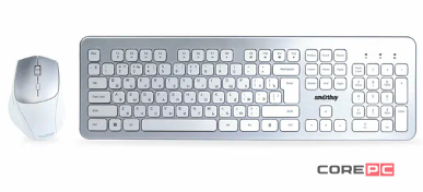 Комплект клавиатура+мышь Smartbuy S233 (SBC-233616AG-SW) (серебристый)