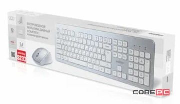 Комплект клавиатура+мышь Smartbuy S233 (SBC-233616AG-SW) (серебристый)