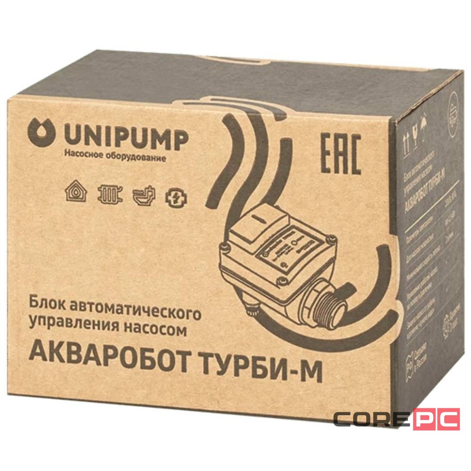 Блок управления насосом UNIPUMP ТУРБИ-М2 (2,0-3,5 бар) до 1,5кВТ, арт. 69619
